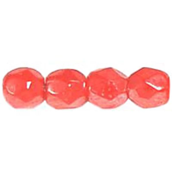 Cseh Csiszolt - 3mm - Luster - Opaque Lt Red - L93190 