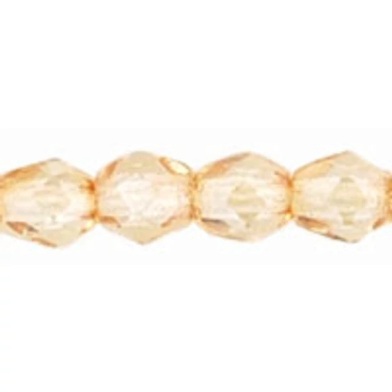 Csiszolt gyöngy - 3mm - Luster - Transparent Champagne - LC00030