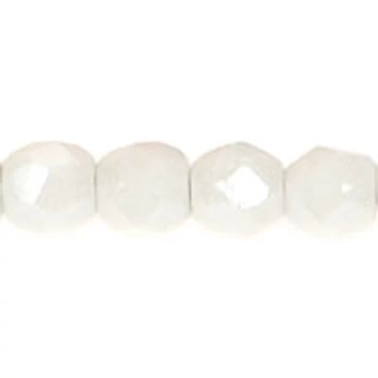 Cseh Csiszolt - 3mm - Luster -  White - L03040
