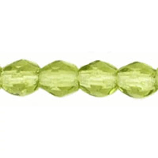 Csiszolt gyöngy - 3mm -  Olivine - 50230