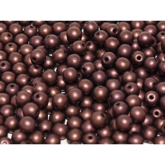 Préselt golyó - 4mm - JET MATTED VEGA LUSTER - 23980/84496