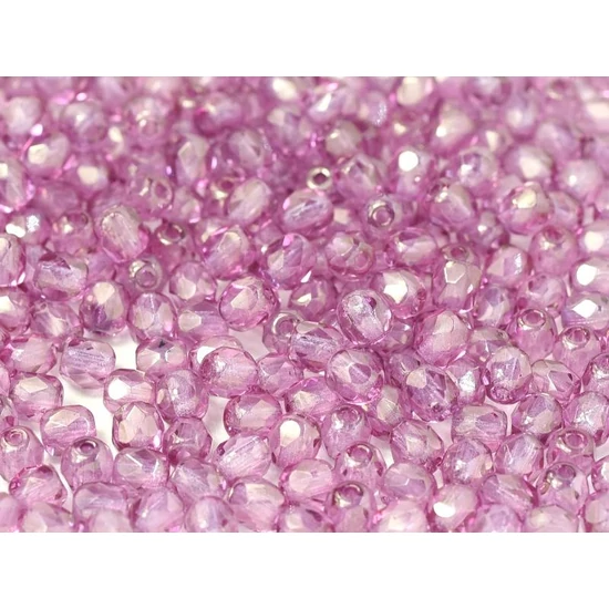 Cseh Csiszolt gyöngy - 3mm - Crystal Lila Luster - 00030/14494