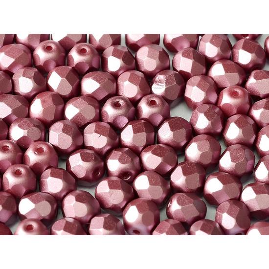 Cseh Csiszolt - 4mm - ALABASTER PASTEL BURGUNDY - 25031