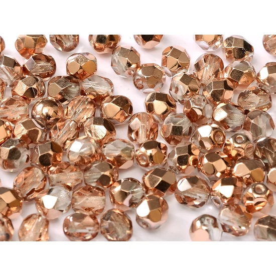 Cseh Csiszolt - 4mm - CRYSTAL CAPRI GOLD - 27101