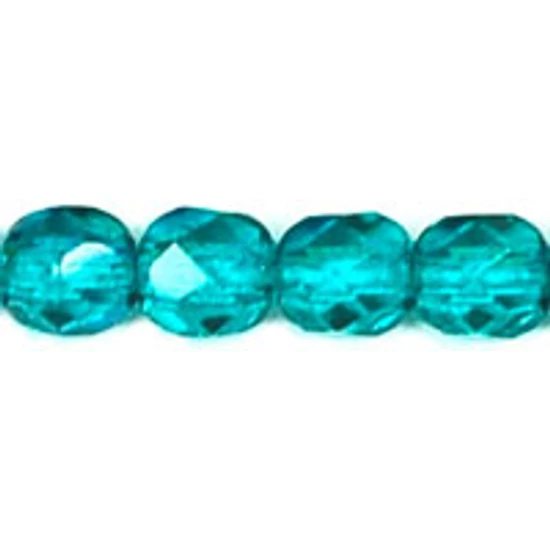 Csiszolt gyöngy - 4mm - Teal - 60230