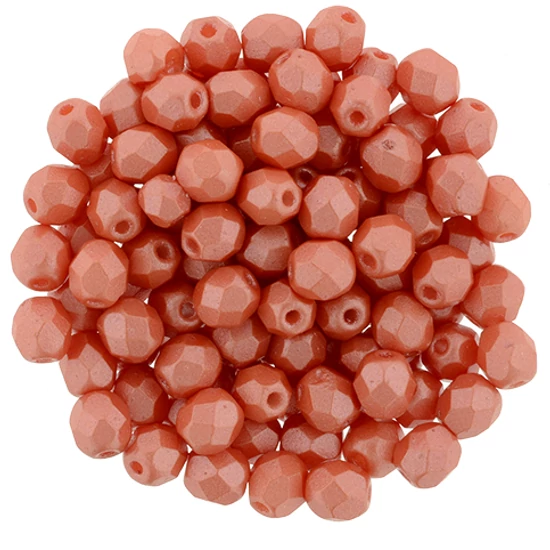 Cseh Csiszolt - 4mm - Pearl Shine - Lt Coral - 24006AL