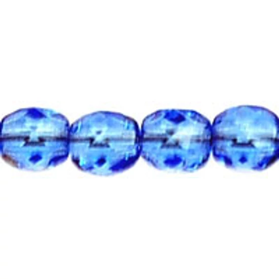 Csiszolt gyöngy - 4mm - Sapphire - 30040