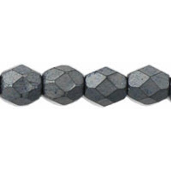 Cseh Csiszolt - 4mm - Matte - Hematite - 84400JT
