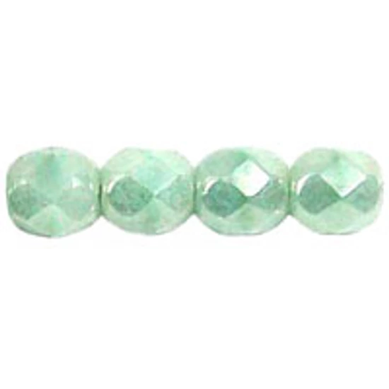 Csiszolt gyöngy - 4mm - Luster - Opaque Azure Turquois - L54200
