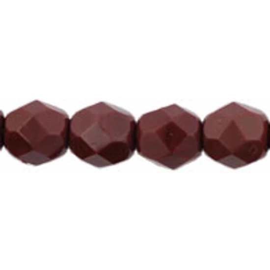 Cseh Csiszolt gyöngy - 4mm - Opaque Cocoa Brown - 13510