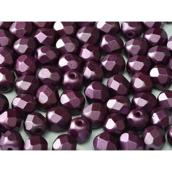 Cseh Csiszolt - 4mm - ALABASTER PASTEL BORDEAUX - 25032 
