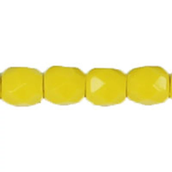 Cseh Csiszolt - 4mm - Opaque Yellow - 83120