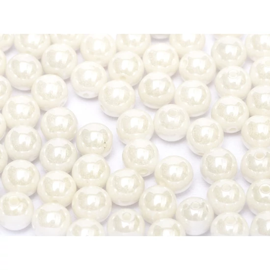 Cseh Préselt - 4mm - CHALK WHITE SHIMMER - 03000/21402