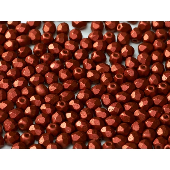 Cseh Csiszolt - 6mm - LAVA RED - 01890