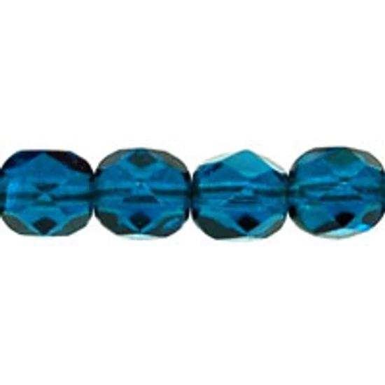 Csiszolt gyöngy - 6mm - Lt Capri Blue - 60070