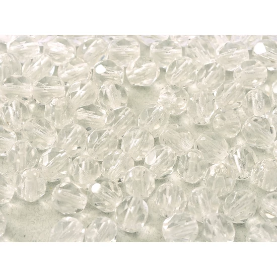 Cseh Csiszolt - 6mm - CRYSTAL - 00030
