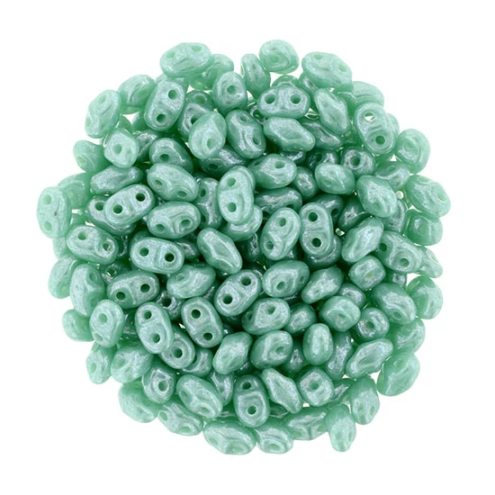 MiniDuo - 2,5x4mm - Luster - Opauqe Turquoise - L63130