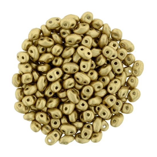 MiniDuo - 2,5x4mm - Matte - Metallic Flax - K0171