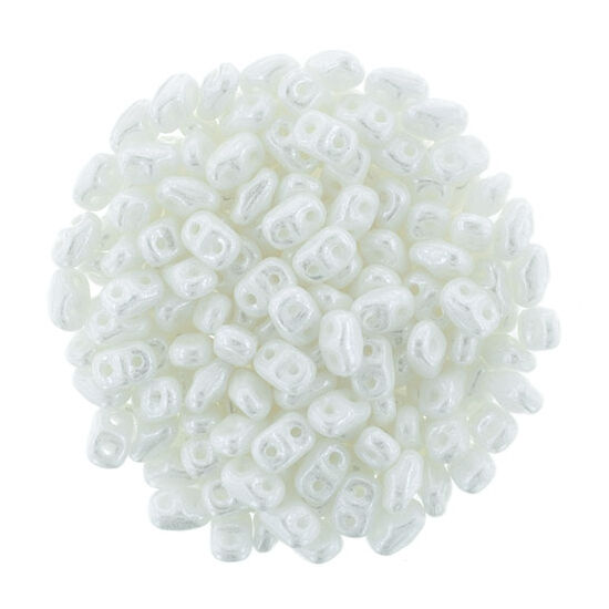 MiniDuo - 2,5x4mm - Luster - Opaque White - L03000