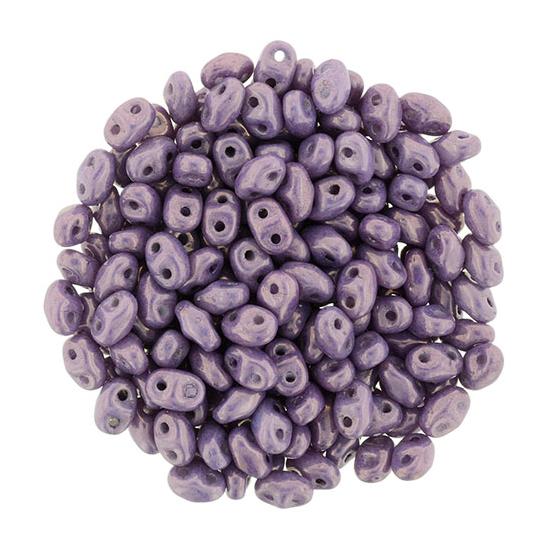 MiniDuo - 2,5x4mm - Luster - Metallic Amethyst Chalk - LE03000