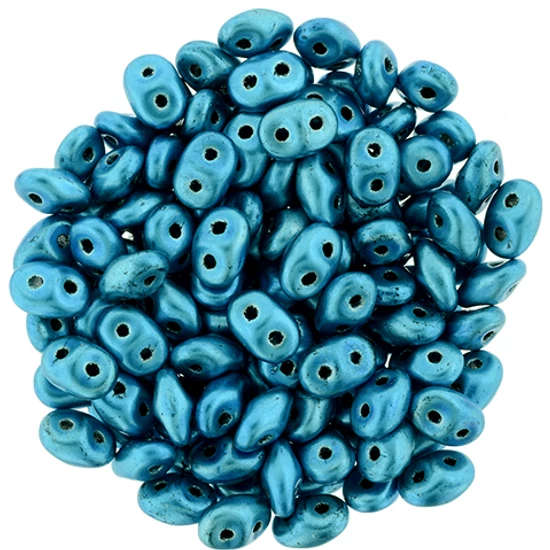 SuperDuo - 2,5x5mm - Metalust - Turquoise - 24206JT
