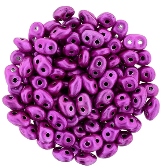 SuperDuo - 2,5x5mm - Metalust - Hot Pink - 24207JT -5gr