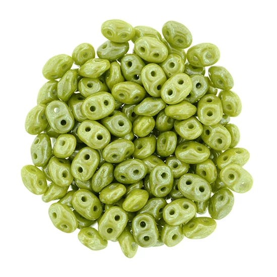 SuperDuo - 2,5x5mm - Luster - Opaque Olive - L53410