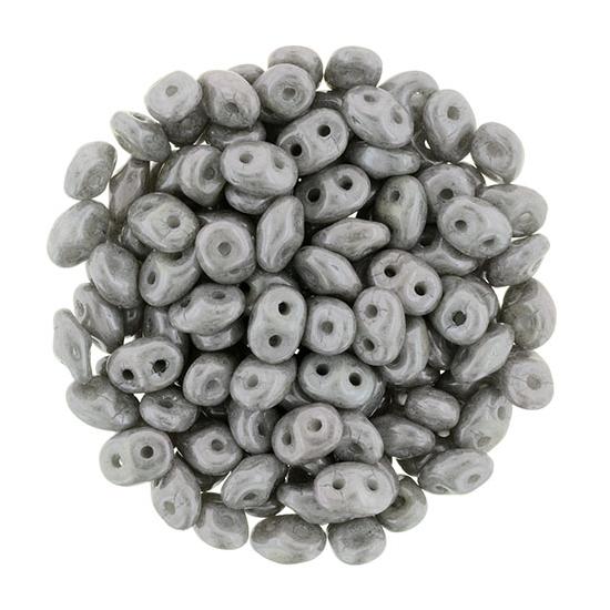 SuperDuo - 2,5x5mm - Luster - Opaque Gray - 14449WH