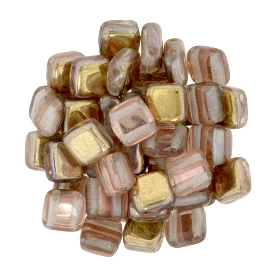 Tile gyöngy - 6x6mm - Apollo - Gold - C00030