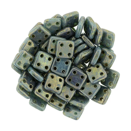 QuadraTile - 6x6xmm - Turquoise - Bronze Picasso - LG63130