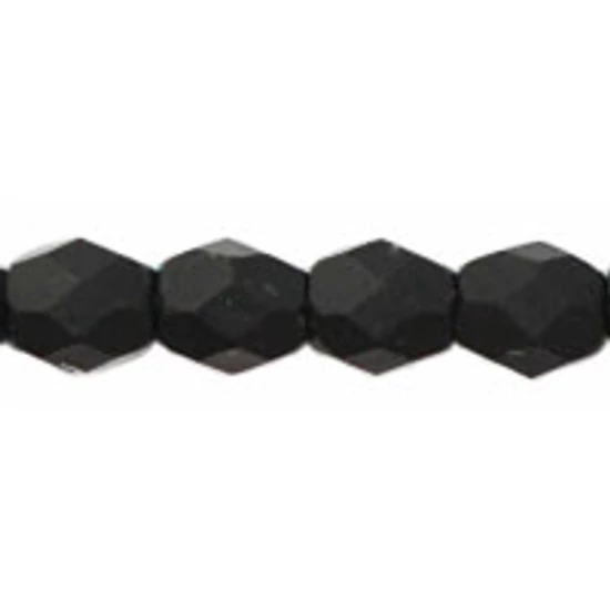Cseh Csiszolt - 3mm - Matte - Jet - M23980