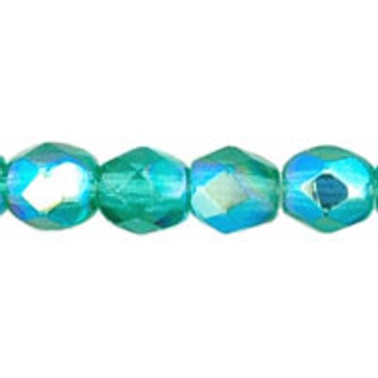 Cseh Csiszolt - 4mm - Teal AB - X60150