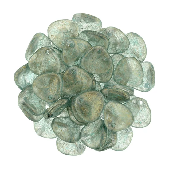 8x7mm Fényes Égbolt -kék színű, Petal gyöngy 