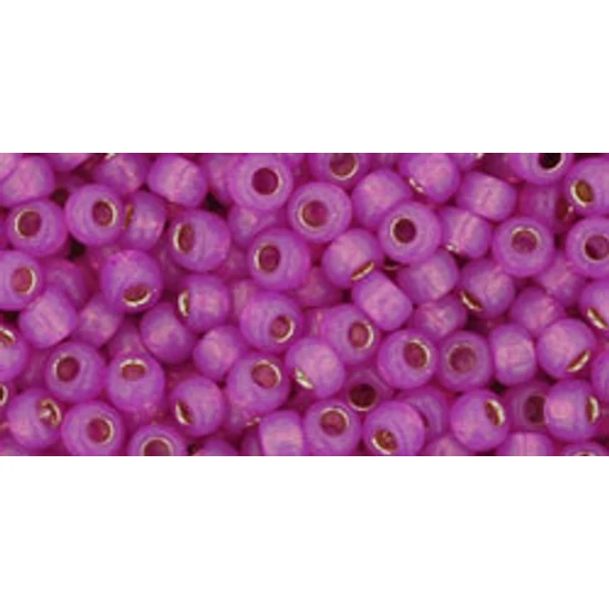 Toho kásagyöngy - 8/0 - Silver-Lined Milky Hot Pink - 2107