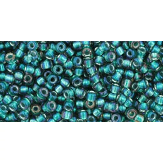 Kásagyöngy - Toho - 11/0 - Inside-Color Crystal/Metallic Teal-Lined - 270