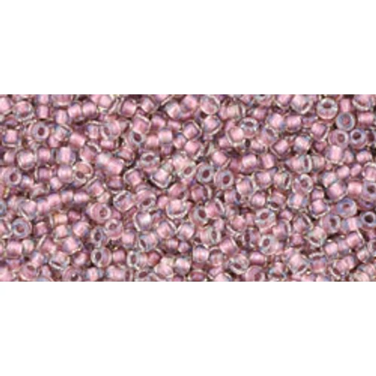 Toho kásagyöngy - 15/0 - Inside-Color Crystal/Rose Gold-Lined - 267