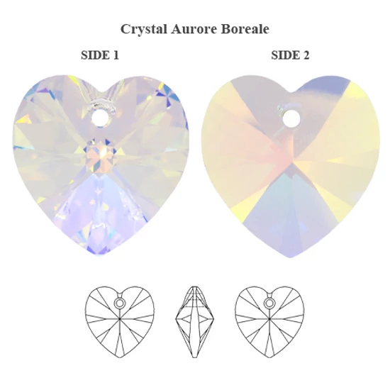 Swarovski medál - 10,3X 10,0 CRYSTAL AB szív