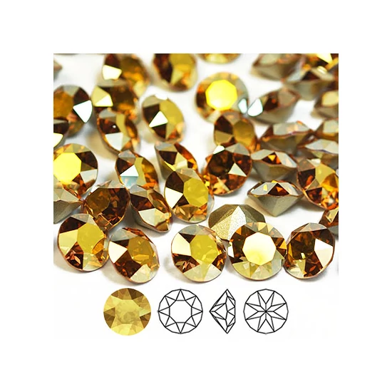 Swarovski Chaton - Metallic Sunshine - F - 8mm - 1088 