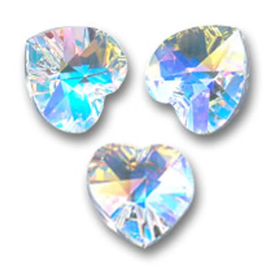 Swarovski medál - 10,3X 10,0 CRYSTAL AB szív
