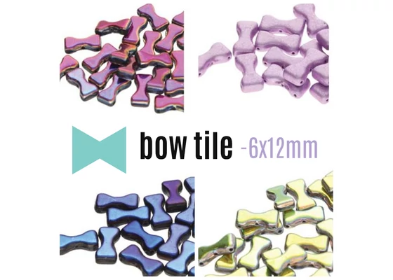 Bow tile - 6x12mm