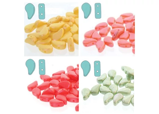 Paisley Duo - 8x5mm - 2lyukú