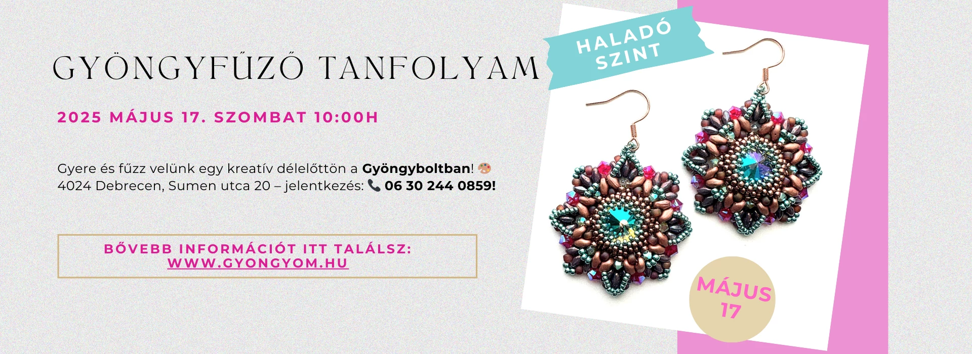 Gyöngyfűző tanfolyam